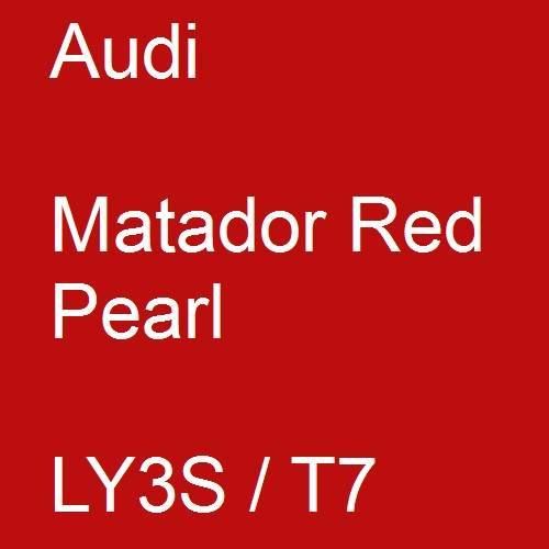 Audi, Matador Red Pearl, LY3S / T7.